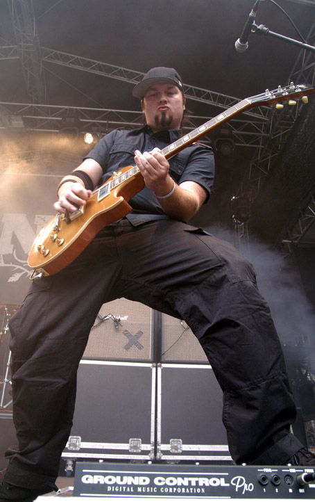On stage, rocking the hell off with my band <a href="http://blindpage.com" target="_blank" rel="noopener">BLIND</a>.